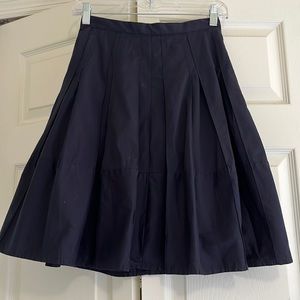 Ann Taylor pleated full skirt Navy 00P